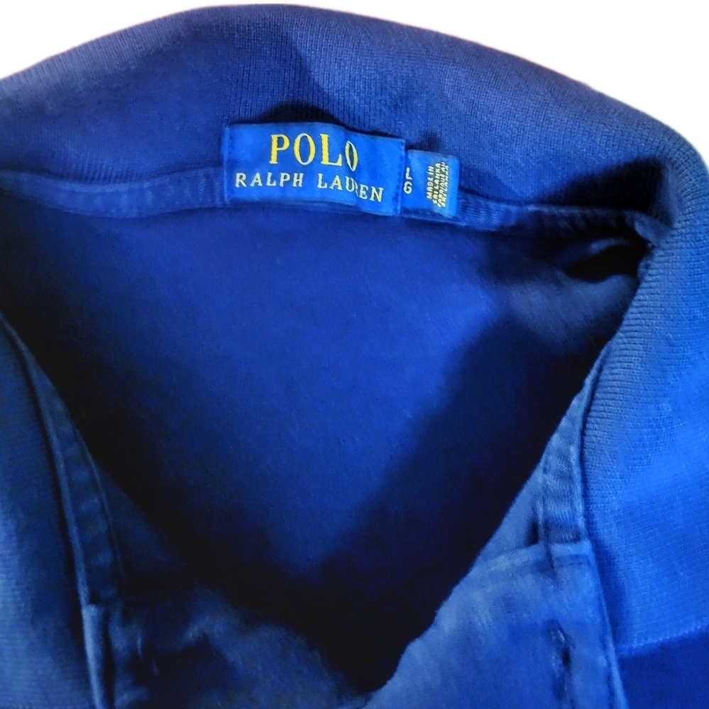 Polo Ralph Lauren / Men's Mesh Polo / LG / Blue - Picture 3 of 6